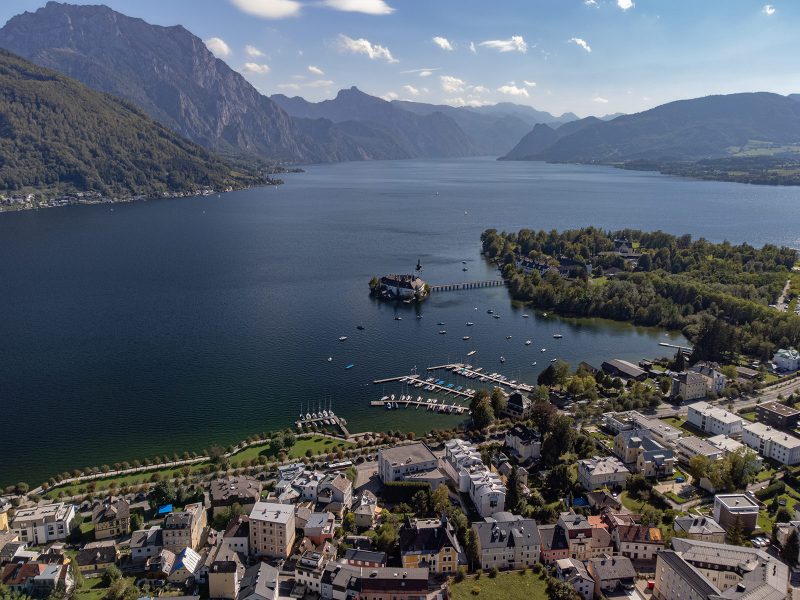 Luftaufnahme Gmunden Traunsee