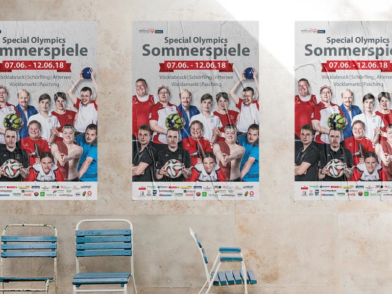 Plakat "Special Olympics Sommerspiele"