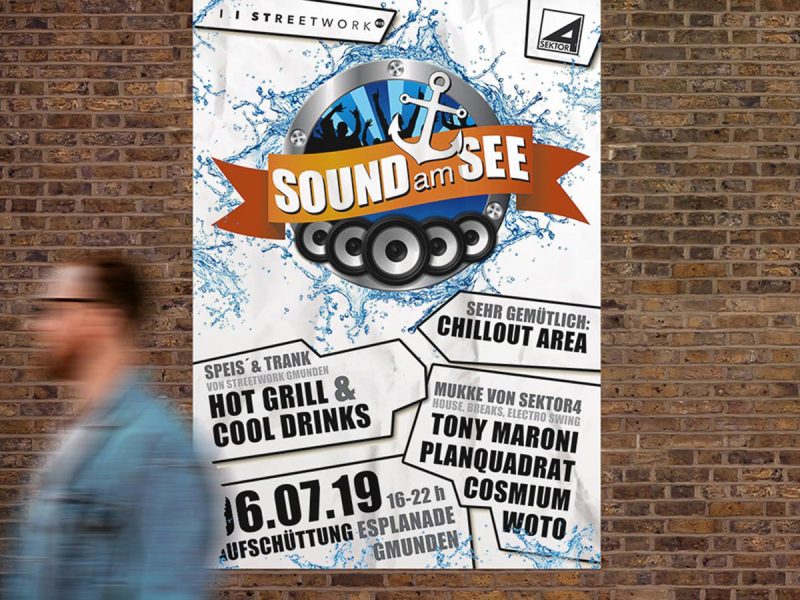 Plakat "Sound am See", Gmunden