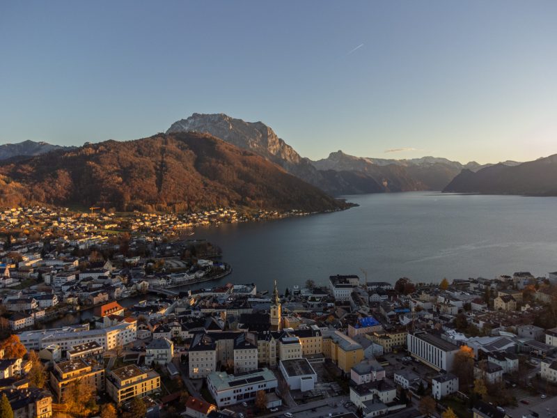 Luftaufnahme Gmunden am Traunsee