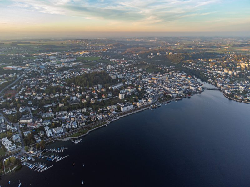 Luftaufnahme Gmunden am Traunsee