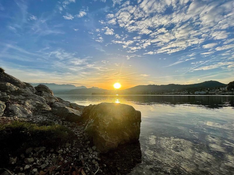 Sonnenuntergang Gmunden am Traunsee